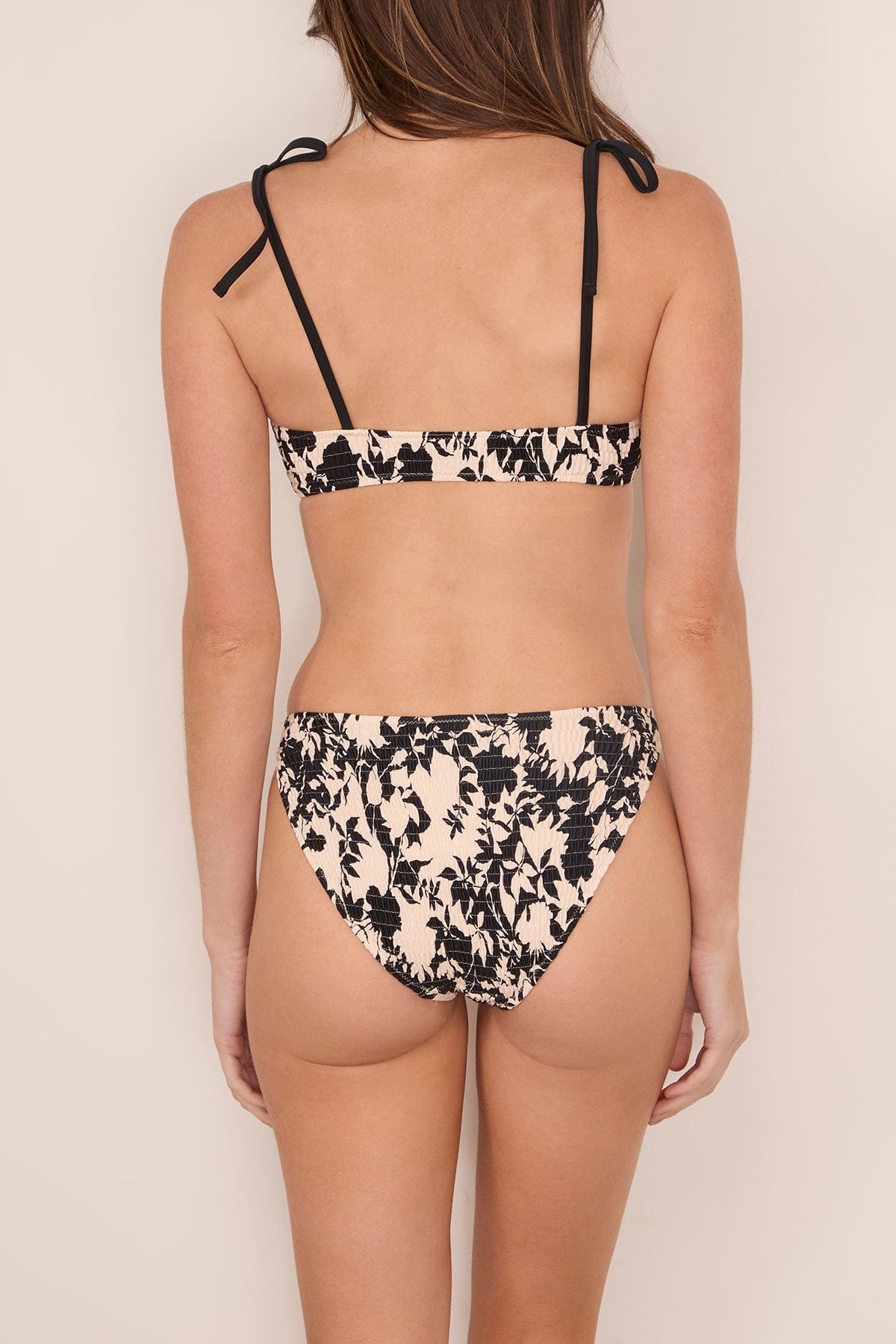 Tanya Taylor Valencia Bikini Bottom in Black Multi