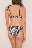 Tanya Taylor Valencia Bikini Top in Black Multi