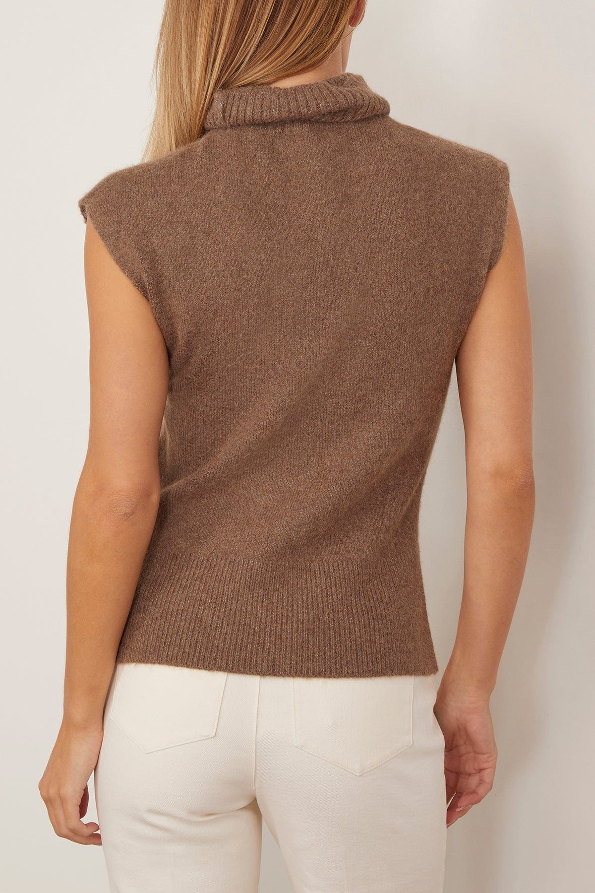 Tanya Taylor Aaron Knit Top in Walnut