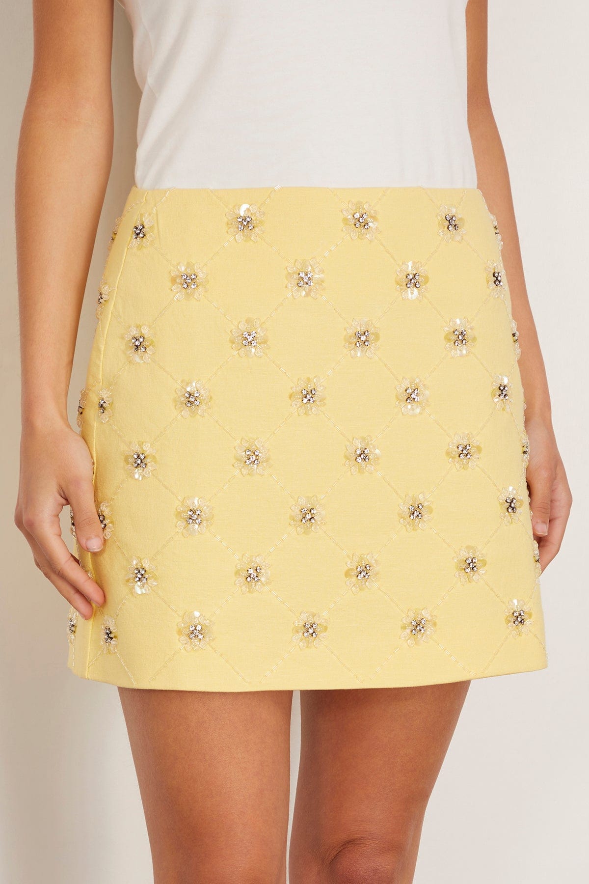 Tanya Taylor Skirts Ari Skirt in Lemon Meringue Tanya Taylor Ari Skirt in Lemon Meringue