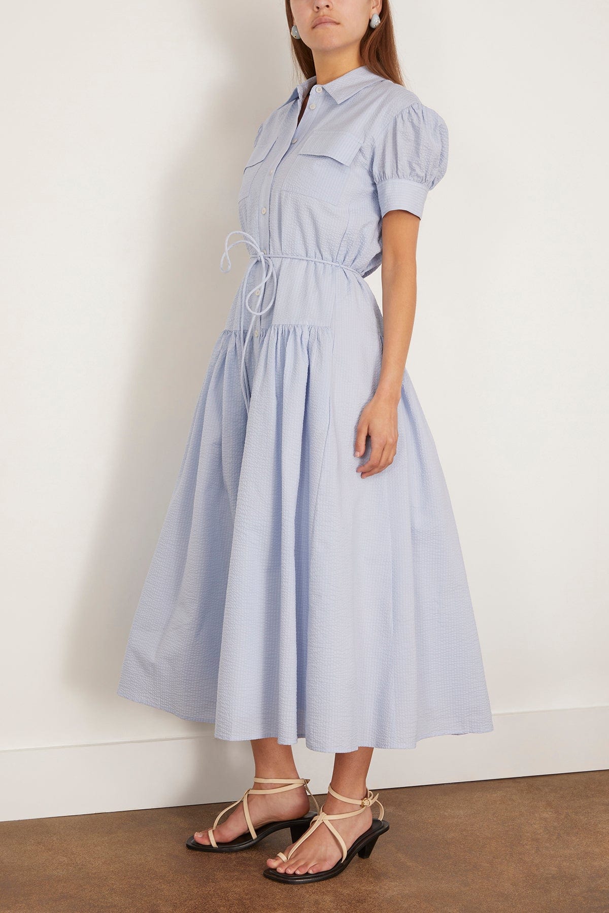 Tanya Taylor Casual Dresses Carrington Dress in Powder Blue Tanya Taylor Carrington Dress in Powder Blue