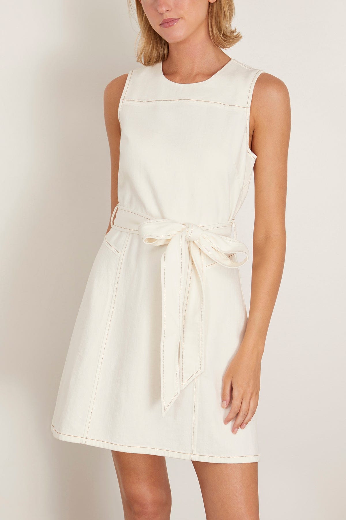 Tanya Taylor Claudia Dress in Chalk