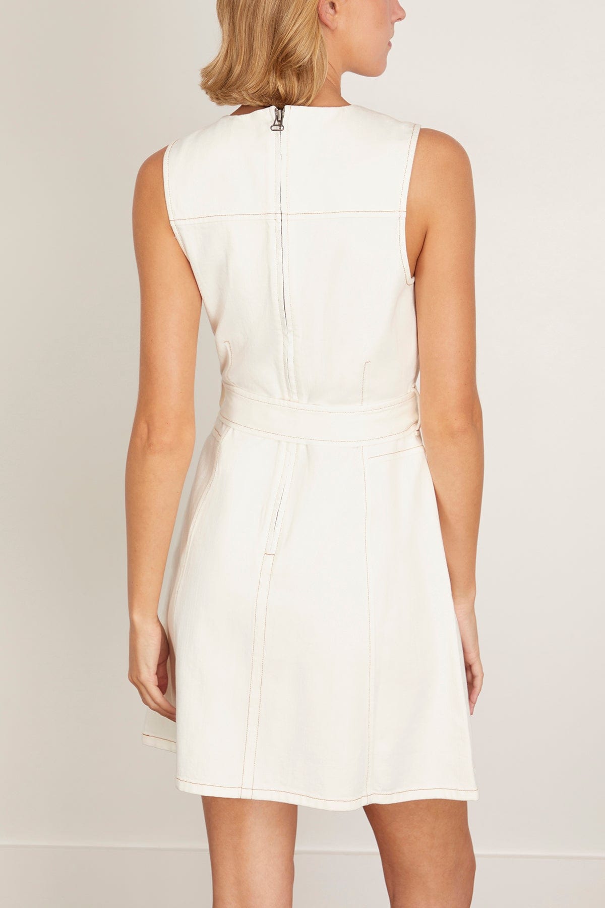 Tanya Taylor Claudia Dress in Chalk