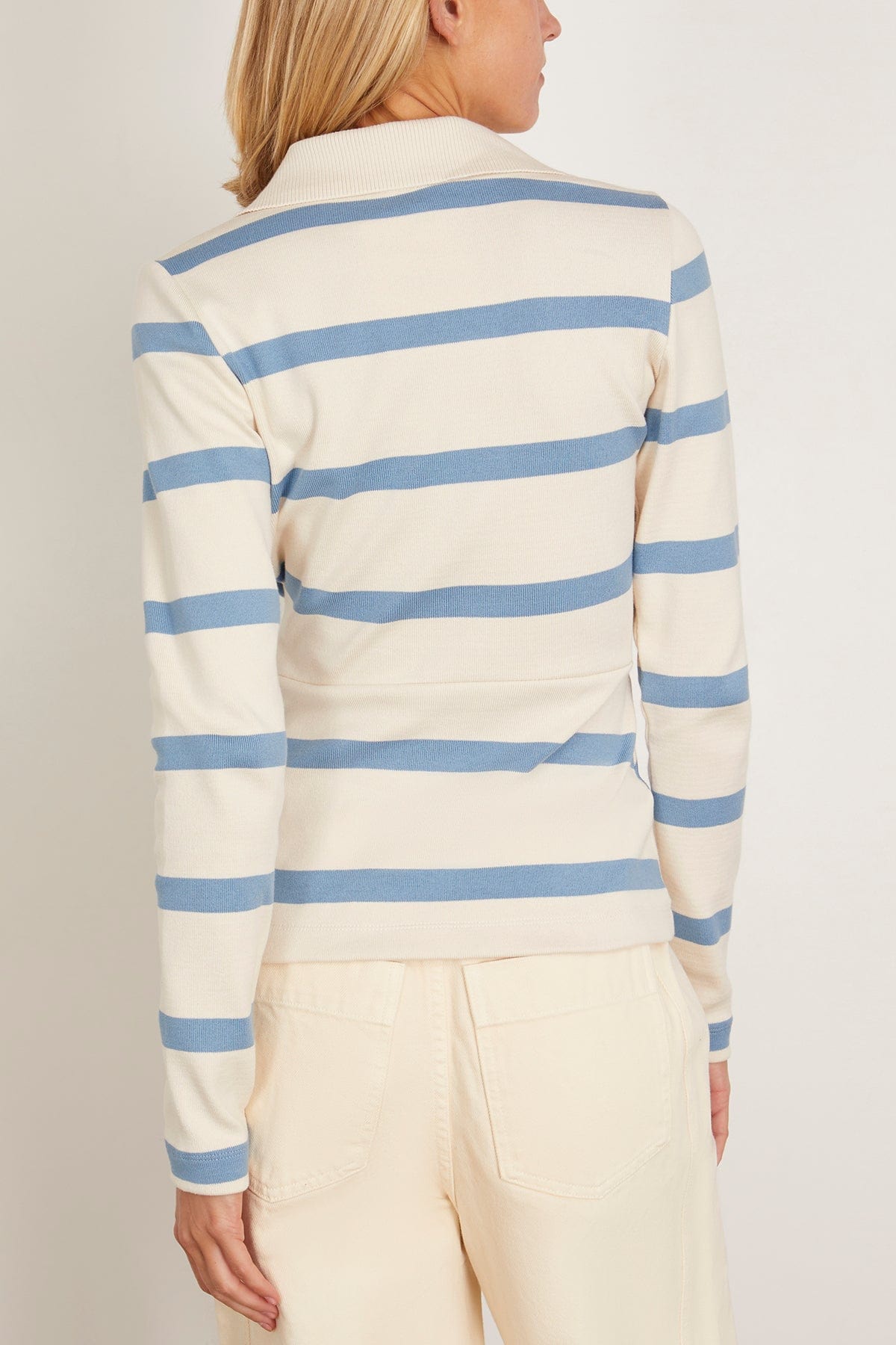 Tanya Taylor Tops Ellicot Top in Cream/Blue Bird Wide Stripe Tanya Taylor Ellicot Top in Cream/Blue Bird Wide Stripe