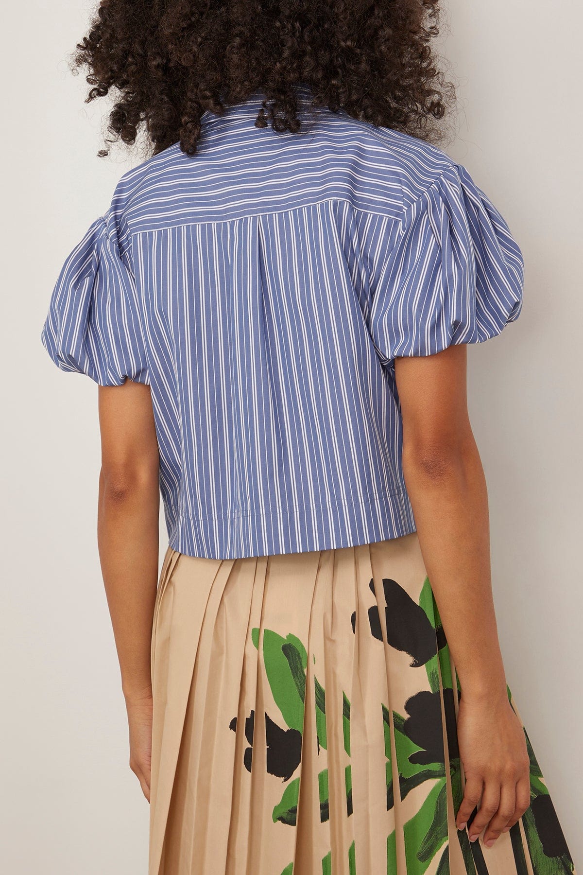Tanya Taylor Tops Elza Top in French Blue/White Multi Elza Top in French Blue/White Multi