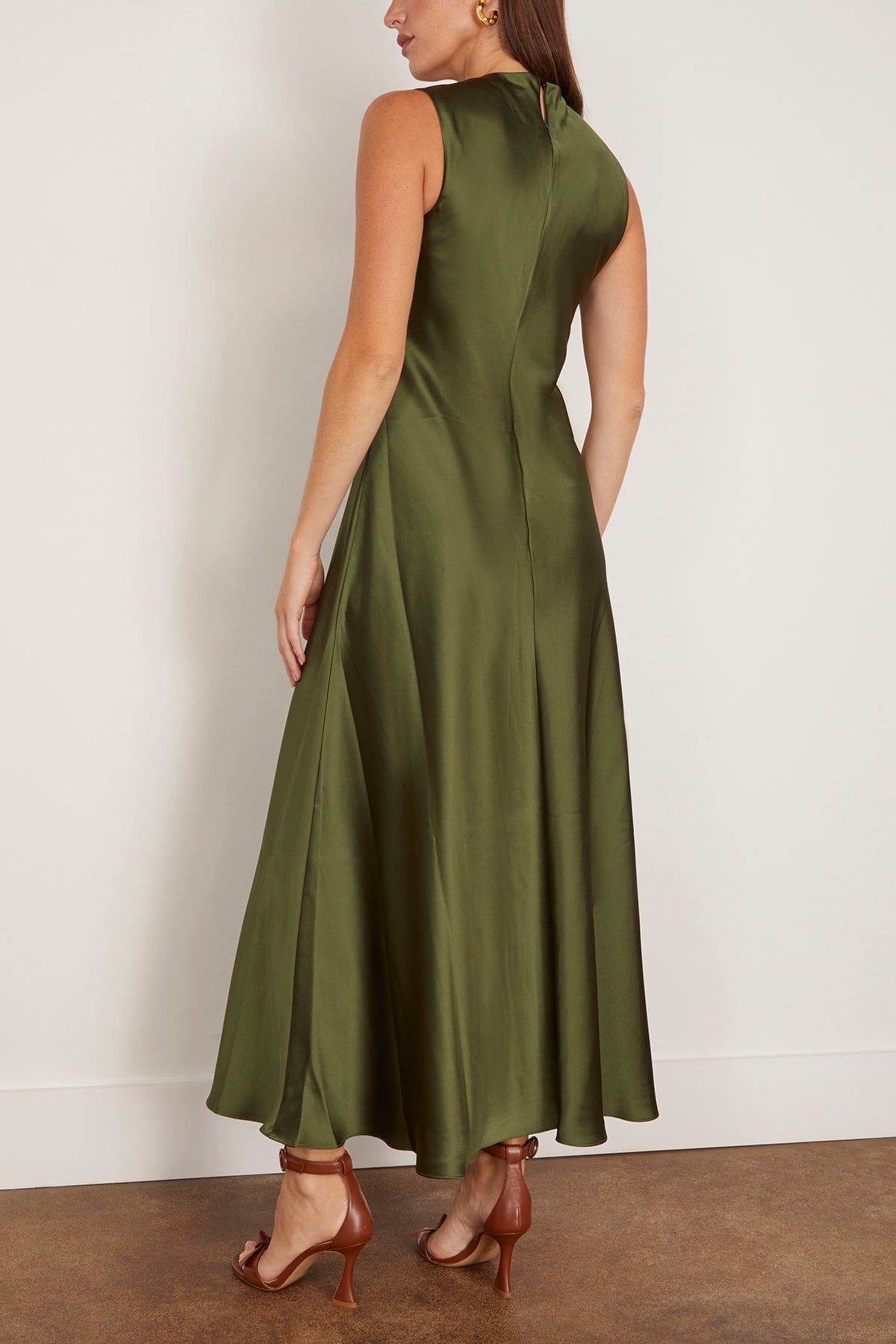 Tanya Taylor Emily Dress in Forest Green