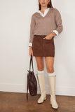 Tanya Taylor Fran Skirt in Chocolate