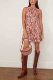 Tanya Taylor Glenda Dress in Mahogany/Sugarcane