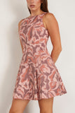 Tanya Taylor Glenda Dress in Mahogany/Sugarcane