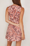 Tanya Taylor Glenda Dress in Mahogany/Sugarcane