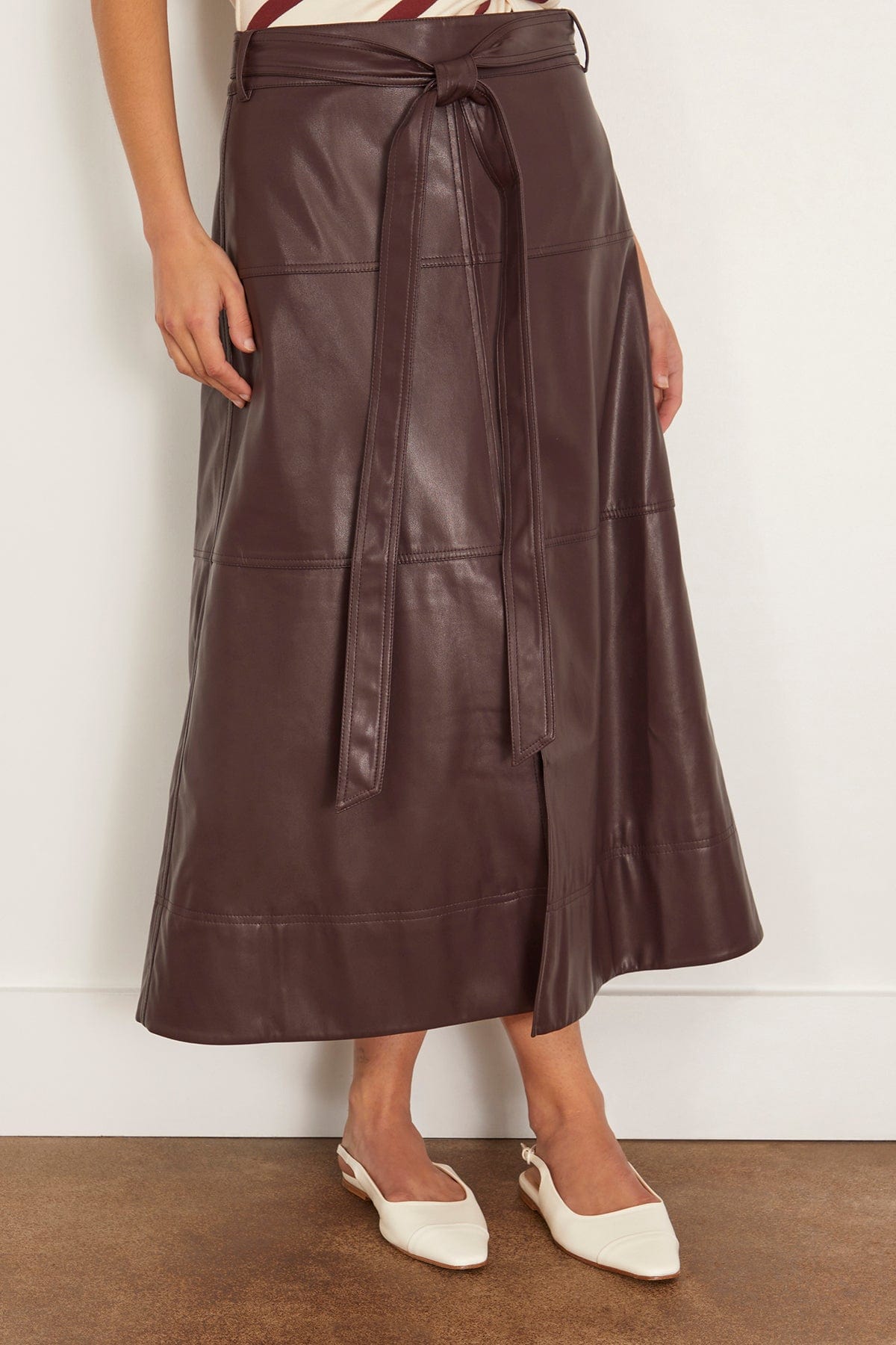 Tanya Taylor Hudley Skirt in Oxblood