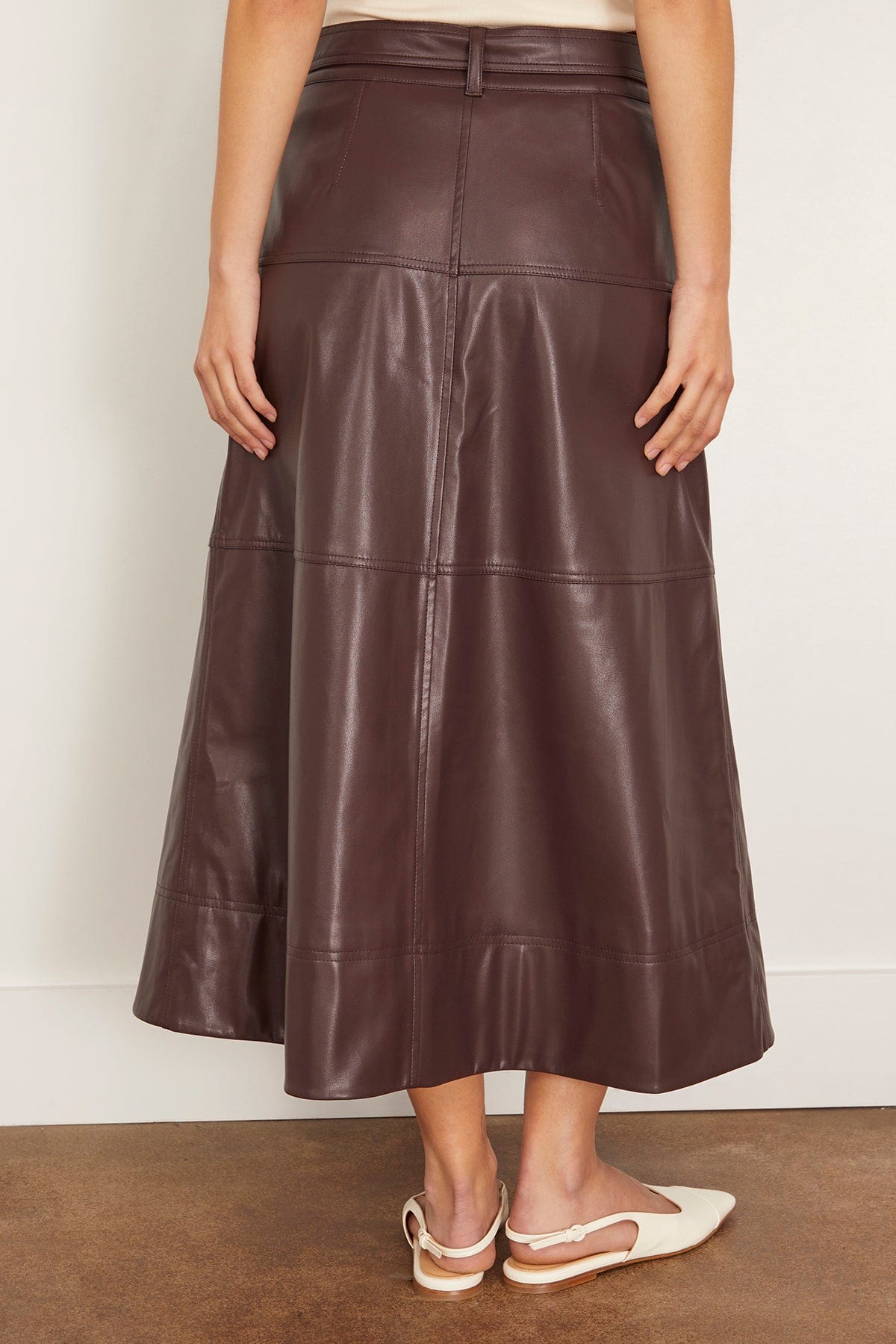 Tanya Taylor Hudley Skirt in Oxblood