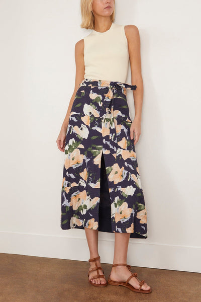 Tanya Taylor Skirts Hudson Skirt in Midnight/Powder Blue Multi Tanya Taylor Hudson Skirt in Midnight/Powder Blue Multi