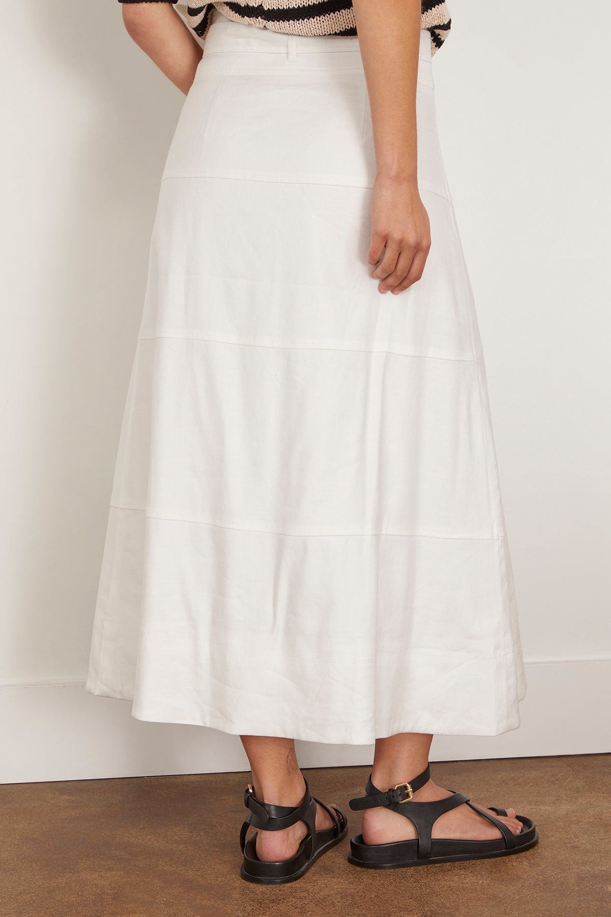 Tanya Taylor Skirts Hudson Skirt in White Tanya Taylor Hudson Skirt in White