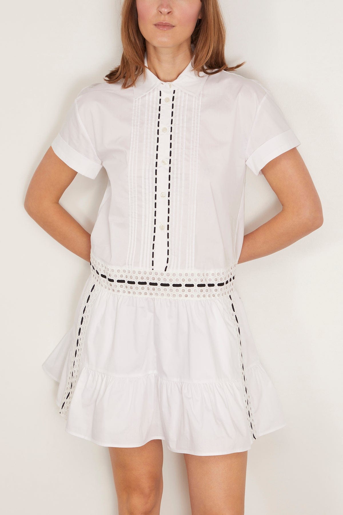Tanya Taylor Casual Dresses Jasmine Dress in White Tanya Taylor Jasmine Dress in White