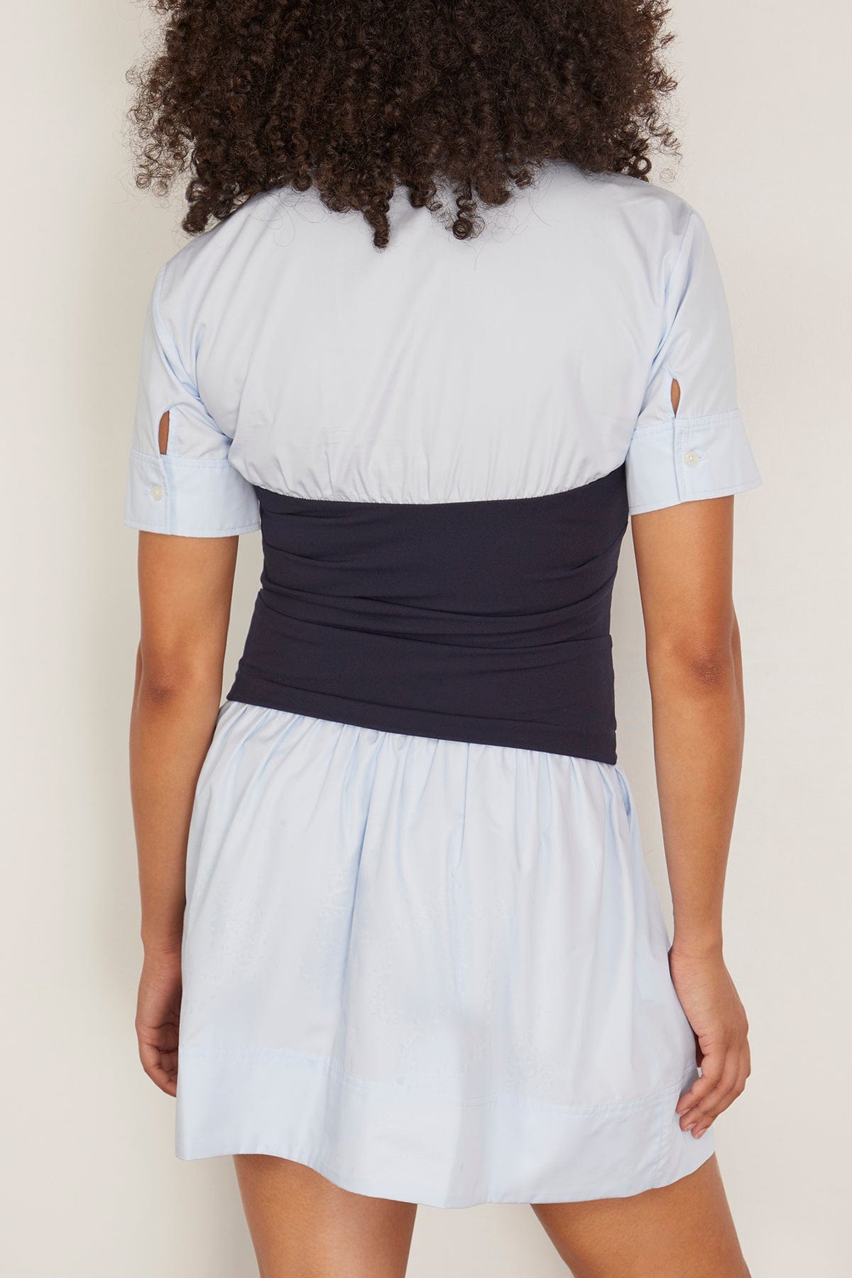 Tanya Taylor Leanne Dress in Oxford Blue/Maritime Blue