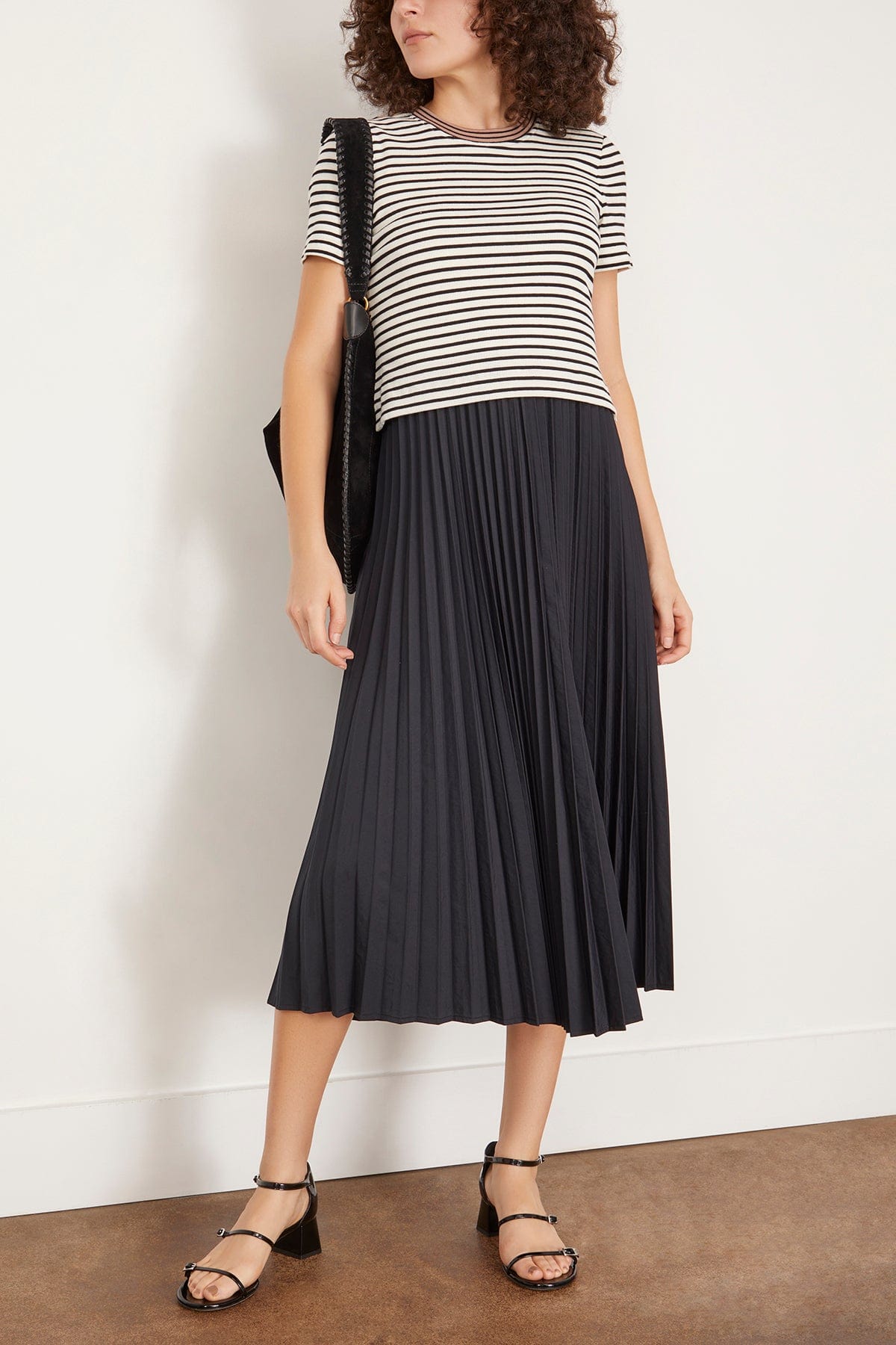 Tanya Taylor Casual Dresses Logan Dress in White/Black/Black Multi Tanya Taylor Logan Dress in White/Black/Black Multi