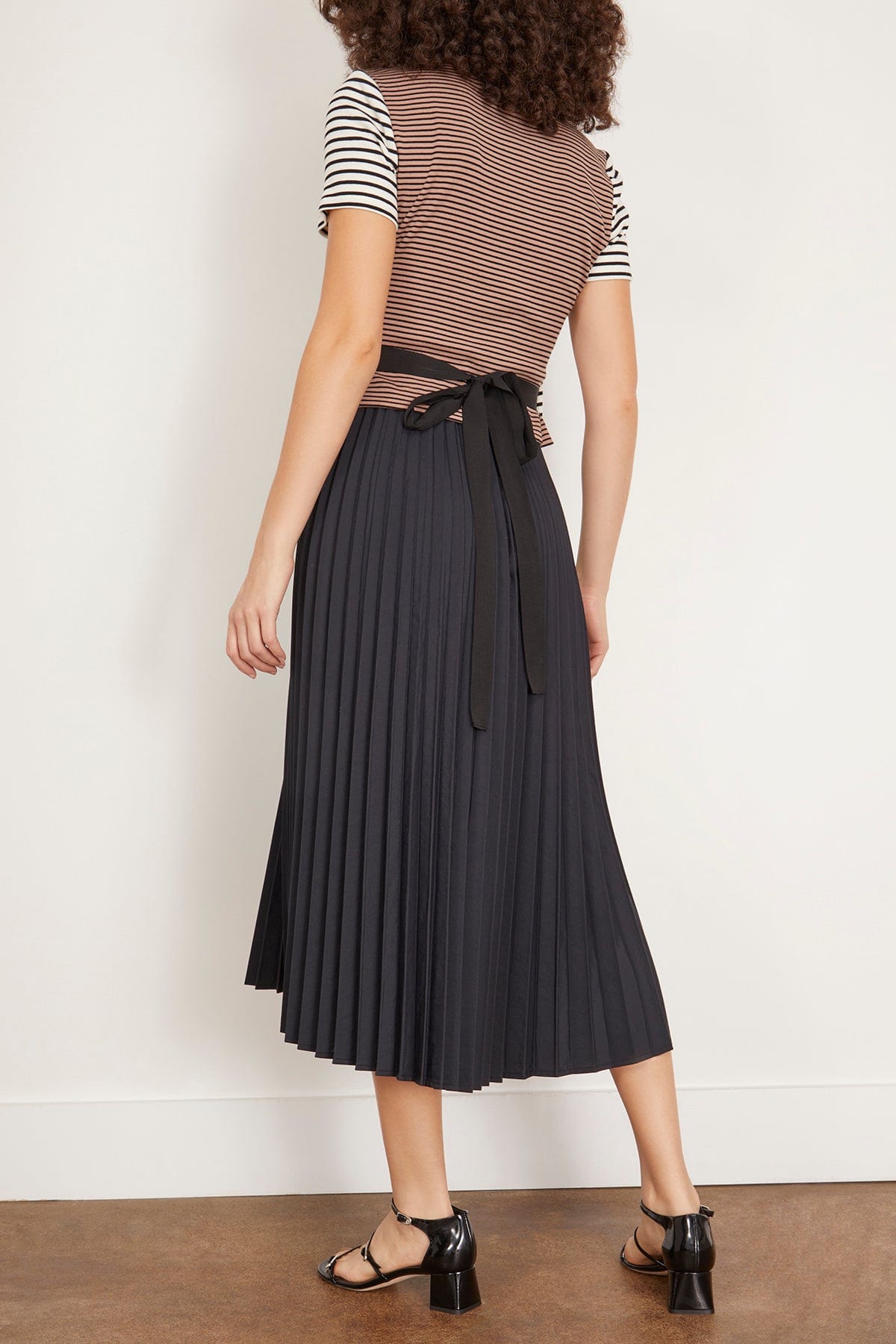 Tanya Taylor Casual Dresses Logan Dress in White/Black/Black Multi Tanya Taylor Logan Dress in White/Black/Black Multi