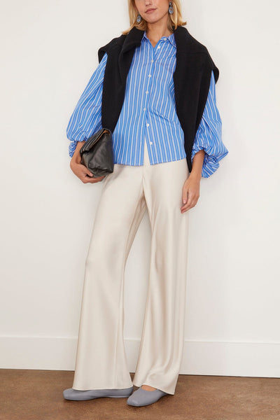 Tanya Taylor Tops Marina Stripe Top in Cerulean Blue/Cream/Multi Tanya Taylor Marina Stripe Top in Cerulean Blue/Cream/Multi