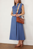 Tanya Taylor Casual Dresses Midi Shivon Dress in French Blue Tanya Taylor Midi Shivon Dress in French Blue