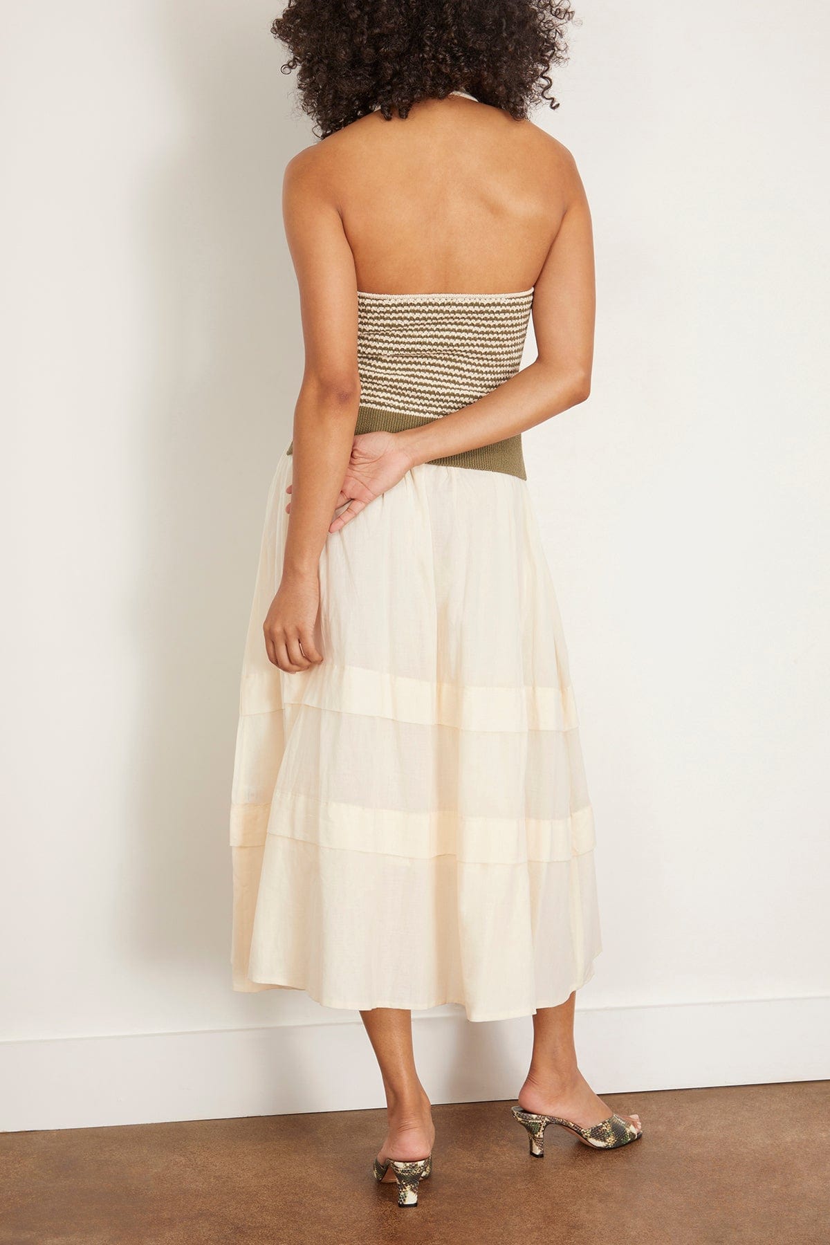 Tanya Taylor Casual Dresses Miller Dress in Fern Multi/Ivory Tanya Taylor Miller Dress in Fern Multi/Ivory