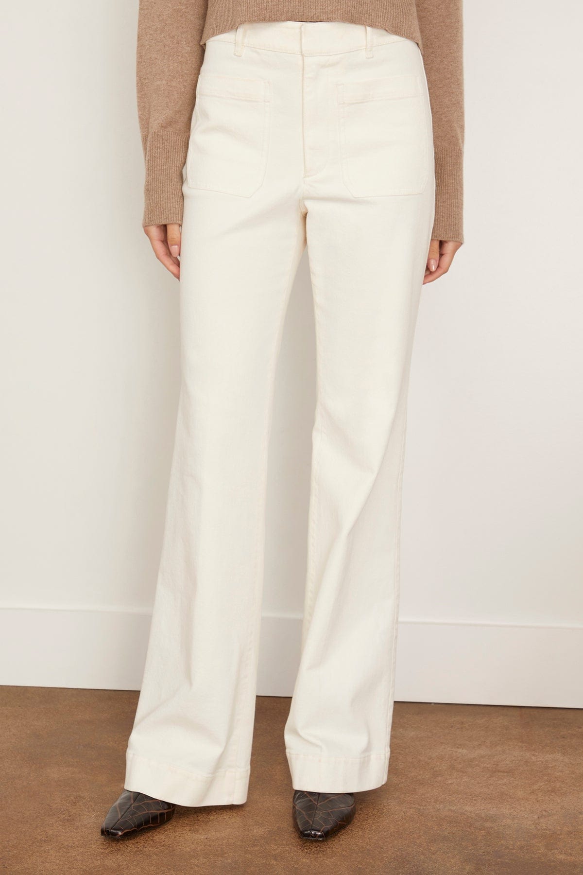 Tanya Taylor Nicole Pant in Chalk