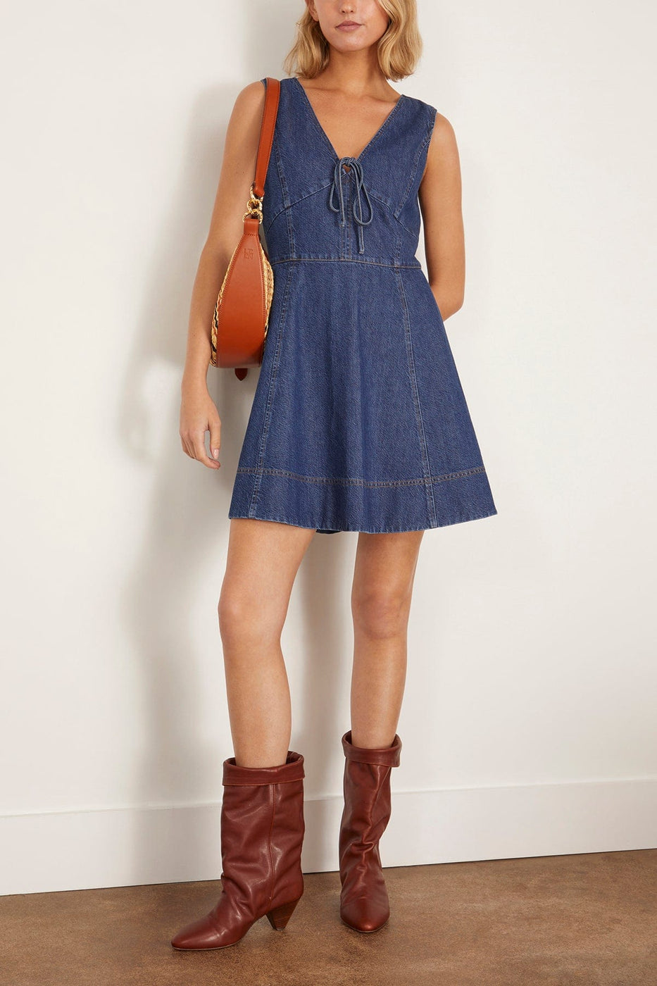Tanya Taylor Nova Dress in Classic Indigo Blue