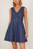 Tanya Taylor Nova Dress in Classic Indigo Blue