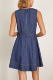 Tanya Taylor Nova Dress in Classic Indigo Blue