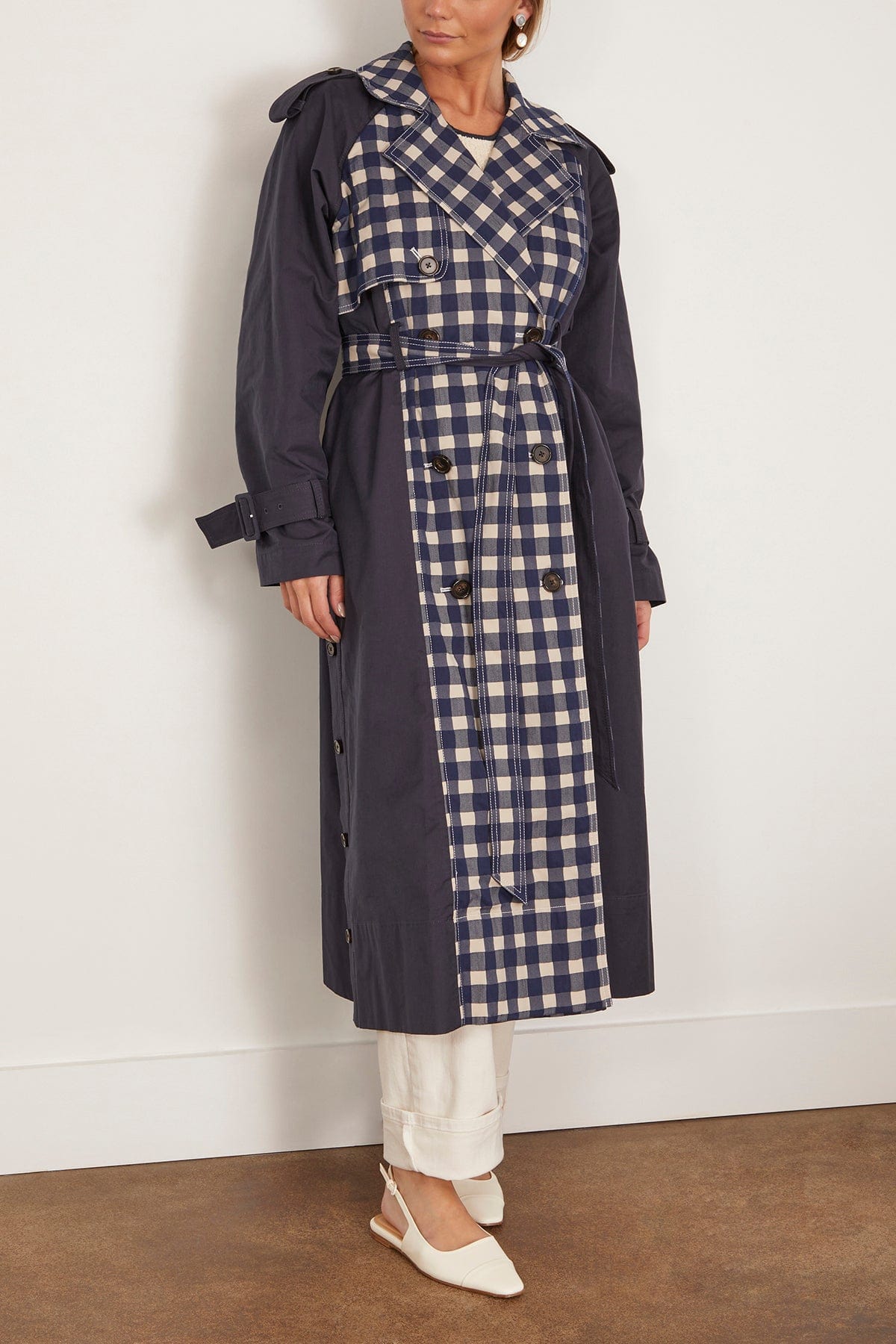 Tanya Taylor Coats Sawyer Coat in Midnight/Midnight Multi Tanya Taylor Sawyer Coat in Midnight/Midnight Multi