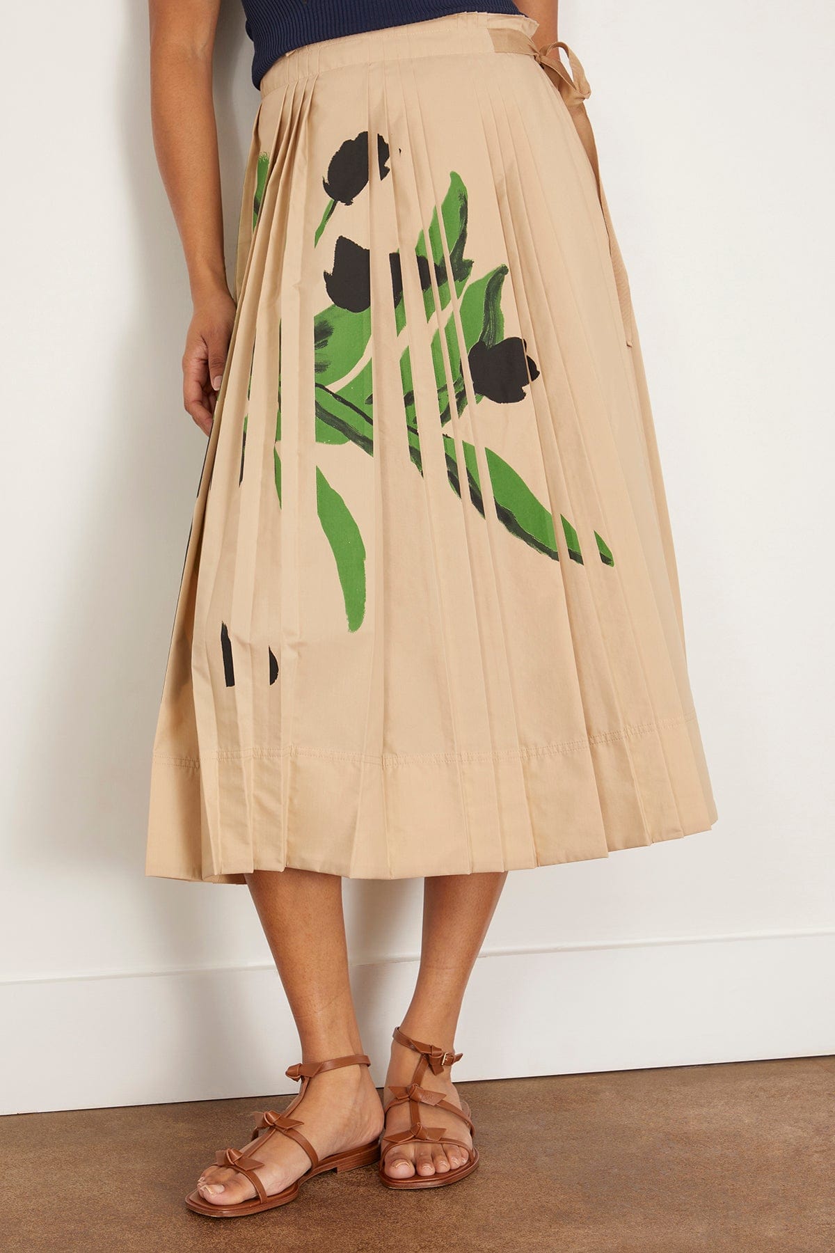 Tanya Taylor Skirts Shayla Skirt in Light Khaki Multi Tanya Taylor Shayla Skirt in Light Khaki Multi