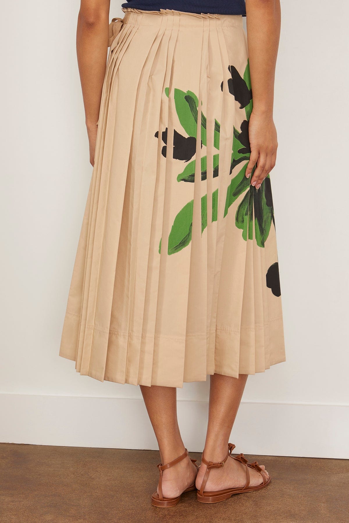 Tanya Taylor Skirts Shayla Skirt in Light Khaki Multi Tanya Taylor Shayla Skirt in Light Khaki Multi