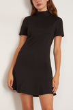 Tanya Taylor Short Thea Dress in Black