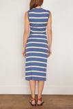 Tanya Taylor Casual Dresses Sleeveless Cody Dress in French Blue/Cream Wide Stripe Tanya Taylor Sleeveless Cody Dress in French Blue/Cream Wide Stripe