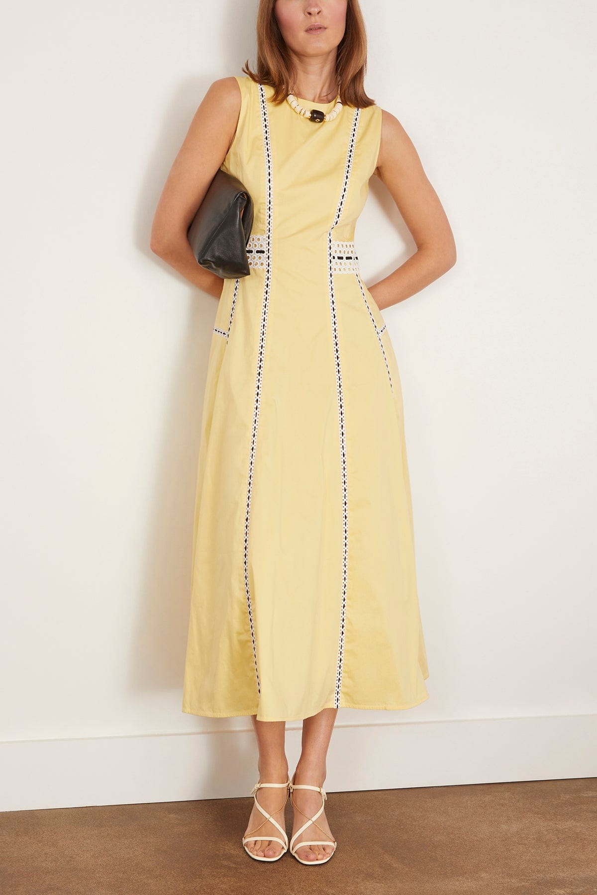 Tanya Taylor Casual Dresses Sloane Dress in Lemon Meringue Tanya Taylor Sloane Dress in Lemon Meringue