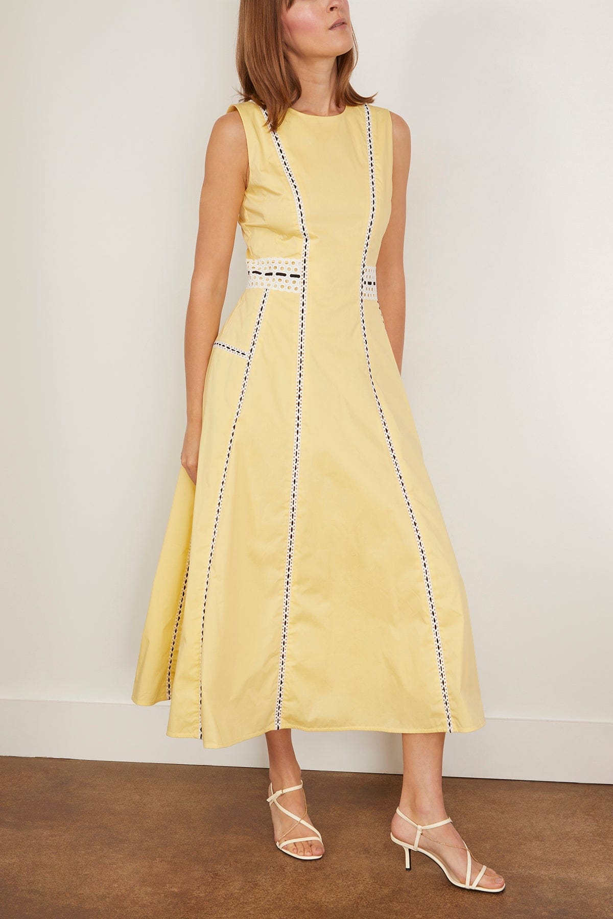 Tanya Taylor Casual Dresses Sloane Dress in Lemon Meringue Tanya Taylor Sloane Dress in Lemon Meringue