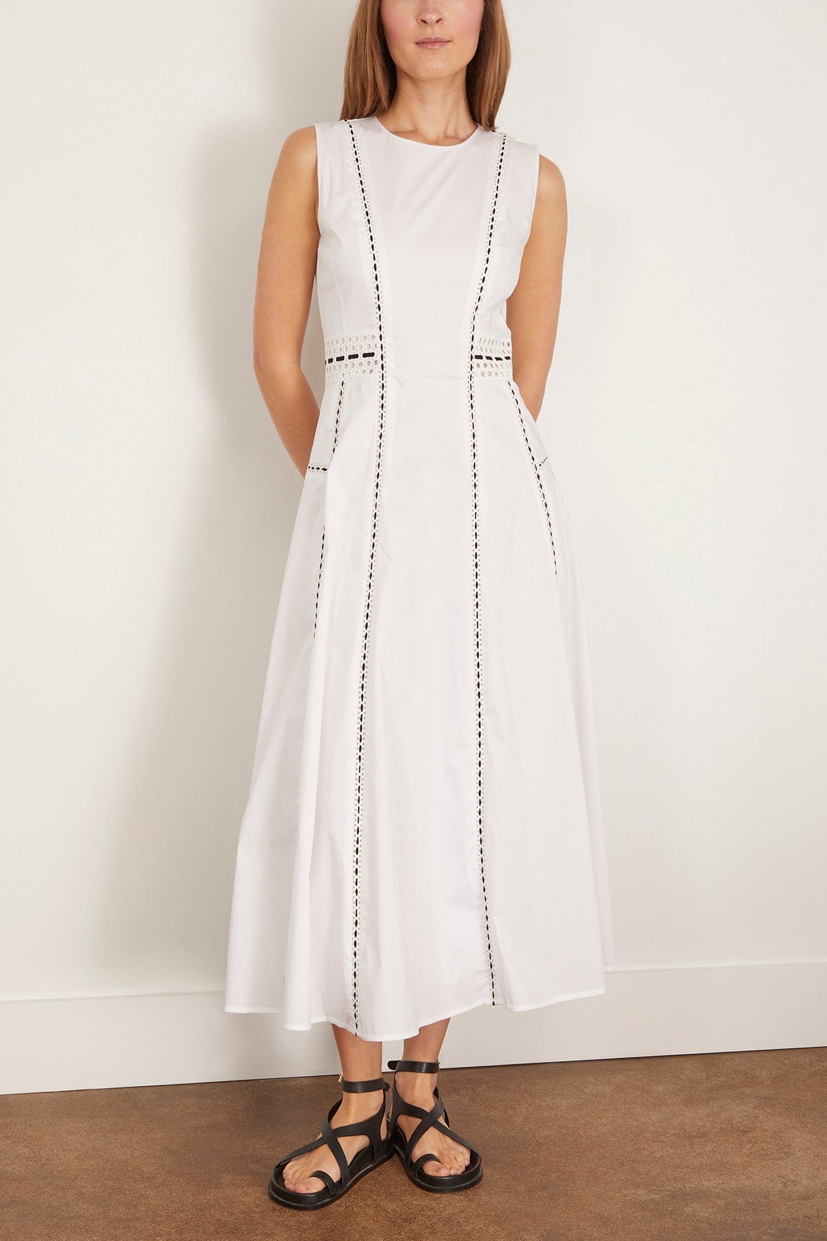 Tanya Taylor Casual Dresses Sloane Dress in White Tanya Taylor Sloane Dress in White