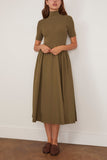 Tanya Taylor Teresa Knit Dress in Fern