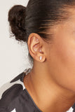 Theodosia Earrings Ace Of Hearts Studs in Yellow Gold Theodosia Ace Of Hearts Studs in Yellow Gold