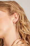 Theodosia Earrings Mushroom Charm Huggies in Yellow Gold Theodosia Mushroom Charm Huggies in Yellow Gold
