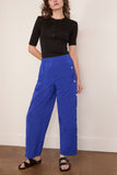 Tibi Nylon Snap Pull On Jogger in Blue