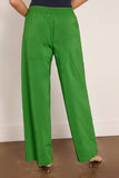 Tibi Nylon Snap Pull On Jogger in Green
