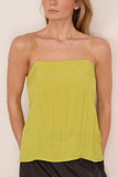 Tibi The Crinkle Slip Cami in Peapod
