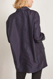 Tibi Jackets Crispy Nylon Liam Blazer in Navy Tibi Crispy Nylon Liam Blazer in Navy