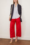 Tibi Pants Crispy Nylon Winslow Pant in Red Tibi Crispy Nylon Winslow Pant in Red