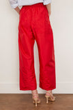 Tibi Pants Crispy Nylon Winslow Pant in Red Tibi Crispy Nylon Winslow Pant in Red