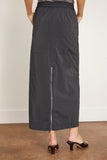 Tibi Skirts Nylon Zipper Maxi Skirt in Black Tibi Nylon Zipper Maxi Skirt in Black