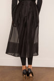 Tibi Organza Full Skirt in Black