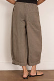 Toast Carys Micro Houndstooth Wide Leg Trousers in Vintage White/Black