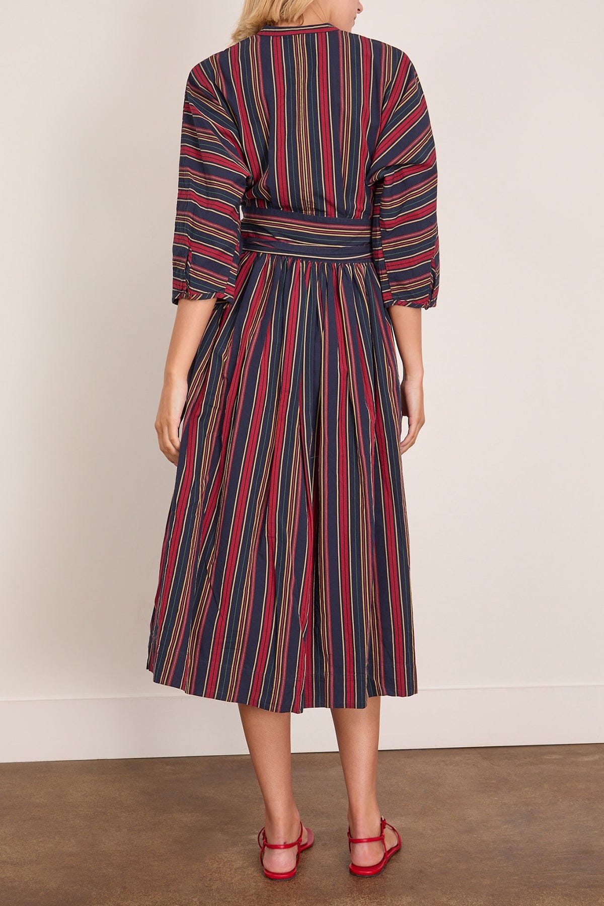Toast Pantry Stripe Wrap Dress in Provence Blue – Hampden Clothing